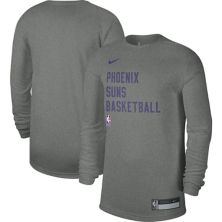 Unisex Nike Heather Gray Phoenix Suns 2023/24 Legend On-Court Practice Long Sleeve T-Shirt Nitro USA