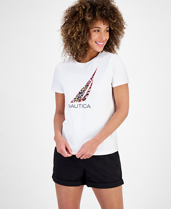 Women's Appliqué Logo T-Shirt Nautica Jeans