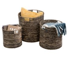 Honey-Can-Do Set of 3 Nesting Geo Storage Basket Set Honey-Can-Do