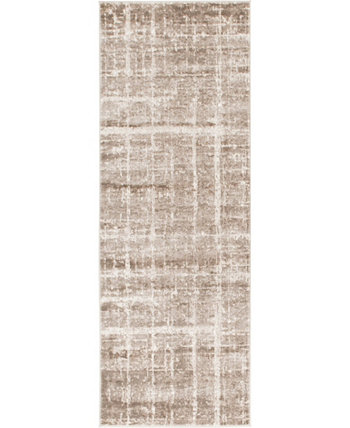 Lexington Avenue Uptown Jzu003 Светло-коричневый коврик размером 2 фута 2 x 6 футов Jill Zarin
