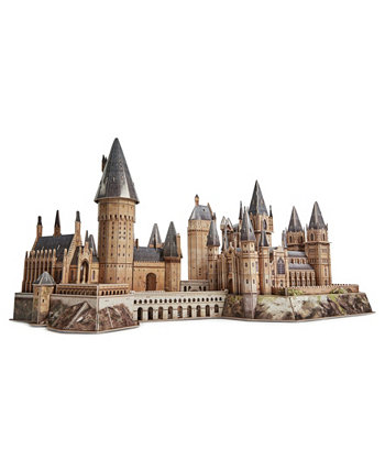 4D Build, Harry Potter Deluxe Hogwarts Castle with Astronomy Tower Great Hall Over 2' Wide Model Kit, 384 Pieces Spin Master Games