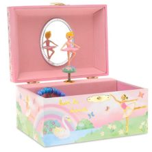 Musical Jewelry Storage Box with Spinning Ballerina and Swan Lake Tune Jewelkeeper
