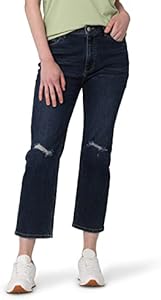 Wrangler Women's High Rise Rodeo Straight Leg Crop Jeans Wrangler