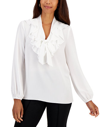 Женская блузка с рюшами и завязками спереди Kasper