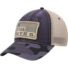 Men's Colosseum Charcoal Utah Utes OHT Military Appreciation United Trucker Snapback Hat Colosseum