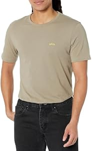 BOSS Men's Contrast Curve Logo Short-Sleeve Cotton T-Shirt BOSS