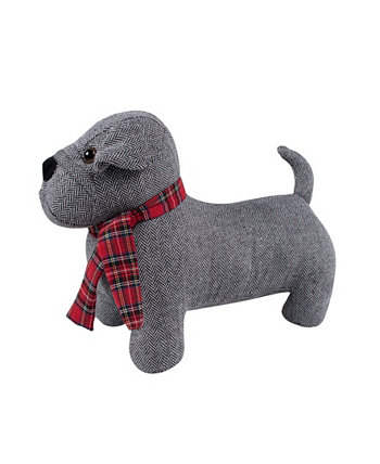 Spencer Plaid Dog Shaped Decorative Pillow, 11" x 16" Levtex