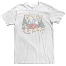 Big & Tall Trendy Life Is Best Outdoors Graphic Tee Unbranded