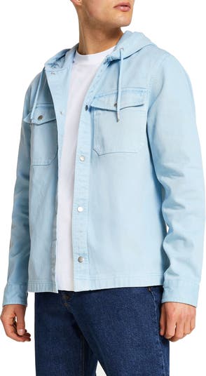 Drench Washed Hooded Cotton Jacket RIVER ISLAND