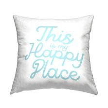 Stupell Home Decor &#34;This Is My Happy Place&#34; Throw Pillow Stupell Home Decor
