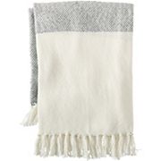 Lands' End Colorblock Texture Throw Blanket Lands' End