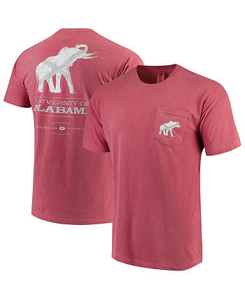 Мужская футболка Crimson Alabama Crimson Tide Comfort Colours в винтажном стиле с государственным флагом Tuskwear
