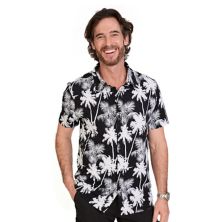 Men's Short Sleeve Jersey Button Front Shirt WEARFIRST