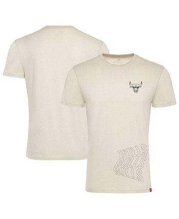 Мужская и женская кремовая футболка Chicago Bulls 1966 Collection Comfy Tri-Blend Sportiqe