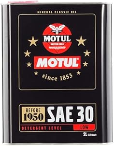 Motul 104509 Classic SAE 30 Mineral Engine Oil 2-liter Motul