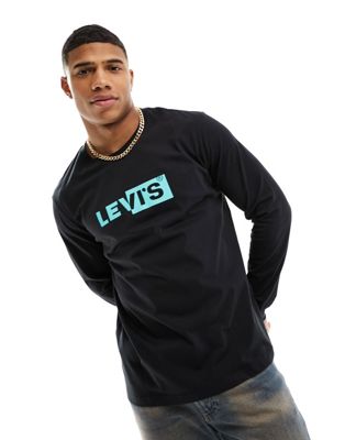 Levi's long sleeve t-shirt with boxtab in black Levi's®