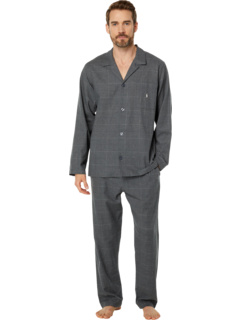 Фланелевый пижамный топ с длинным рукавом и классические пижамные брюки Polo Ralph Lauren
