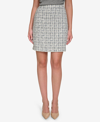 Women's Tweed Mini Pencil Skirt Calvin Klein