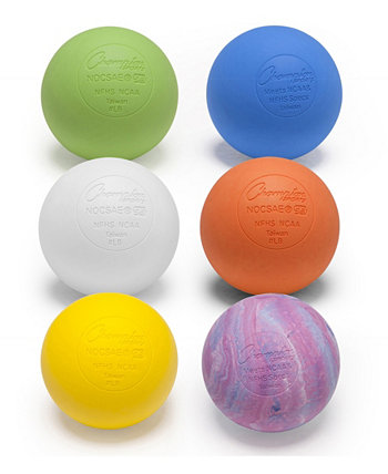 Набор мячей для лакросса, 6 предметов Champion Sports