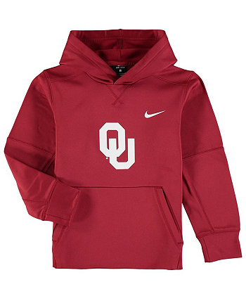 Пуловер с капюшоном и логотипом KO Big Boys Crimson Oklahoma owners Nike