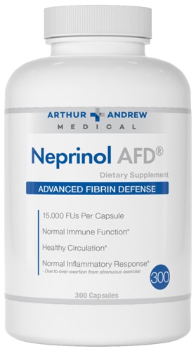 Neprinol AFD Защита от Фибрина - 500 мг - 300 Капсул - Arthur Andrew Medical Arthur Andrew Medical