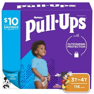 Pull-Ups Boys' Learning Designs Training Pants, 3T-4T, 116 Ct Huggies