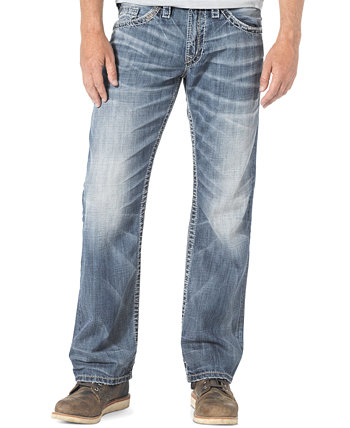 Мужские прямые джинсы свободного покроя Zac Silver Jeans Co.