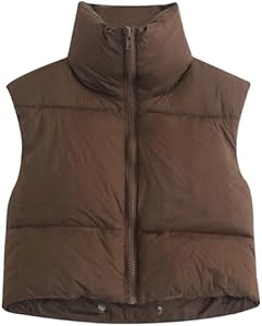 Женский Пуховый и верхний жилет Hixiaohe Winter Crop Vest Hixiaohe