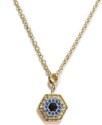 Изящное ожерелье с подвеской от сглаза из 18-каратного желтого золота Liza Schwartz
