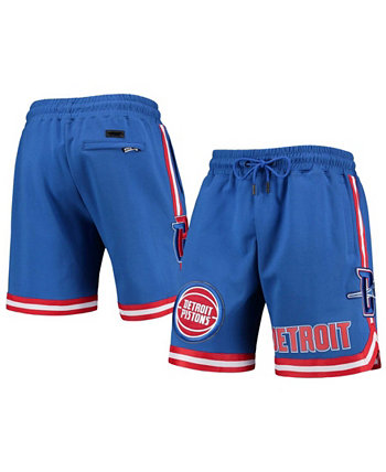 Синие мужские шорты из синели Detroit Pistons Pro Standard