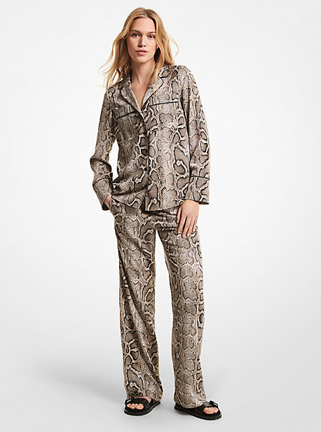 michael kors snake print pants