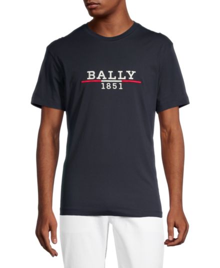 футболка с логотипом BALLY