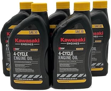 Pack of 5 Kawasaki 99969-6281 Genuine OEM K-Tech SAE 30 4-Cycle Engine Oil Kawasaki