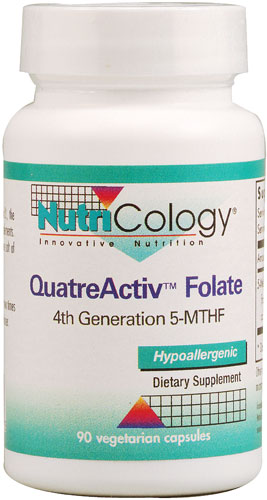 QuatreActiv™ Folate -- 90 Vegetarian Capsules (Вегетарианские капсулы) Nutricology