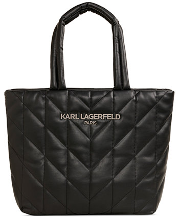 Очень большая стеганая сумка-тоут Voyage Karl Lagerfeld Paris