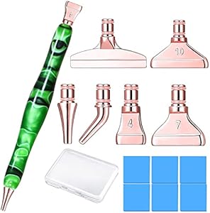 Diamond Painting Art Pen Tool Accessories,5D Handmade Resin Diamond painting Drill Pen Only Stylus, Nail Art Embroidery Diamond Painting Pen, Gem Rhinestone Picker Tool, Diamond Art Pen 7colors Praise V Do