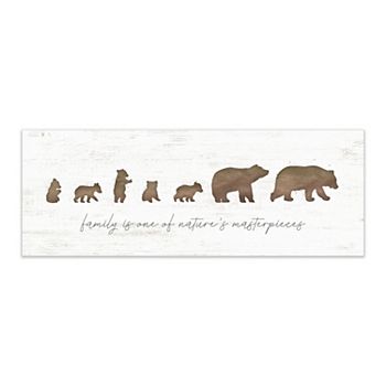 Personal-Prints Bear Family 5 Cubs Plaque Wall Art Personal-Prints