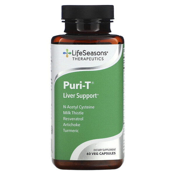 Puri-T, Поддержка печени, 60 растительных капсул LifeSeasons