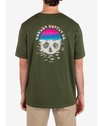 Мужская повседневная футболка с короткими рукавами Skull Driftin Hurley