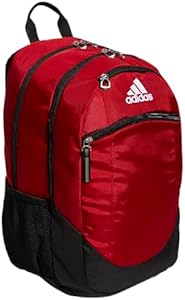 Рюкзак повседневный Adidas Striker Team Sports Backpack Durable Athletic Gym Laptop Bag for Boys/Girls, Black/White/2.0 (28L), One Size Adidas