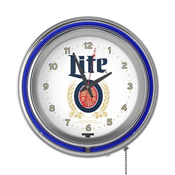 Trademark Games Miller Lite Retro Neon Wall Clock Trademark Games