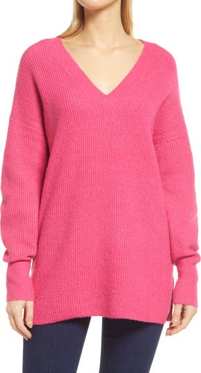 <sup>®</sup> Cozy V-Neck Tunic Sweater Halogen