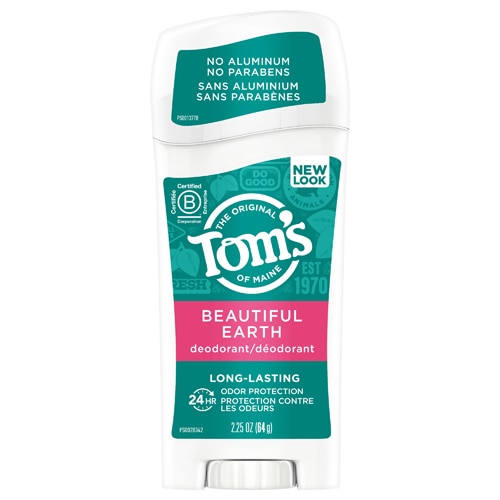 Tom's of Maine Натуральный стойкий дезодорант без алюминия Beautiful Earth -- 2,25 унции Tom's of Maine