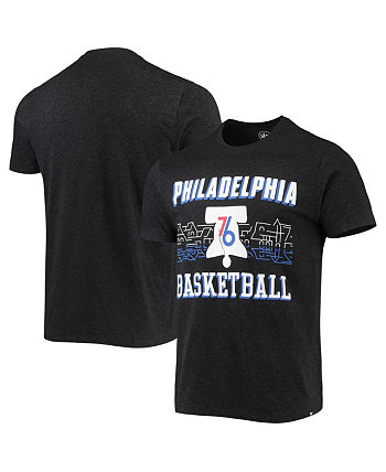 Мужская черная футболка Philadelphia 76Ers City Edition Club '47 Brand
