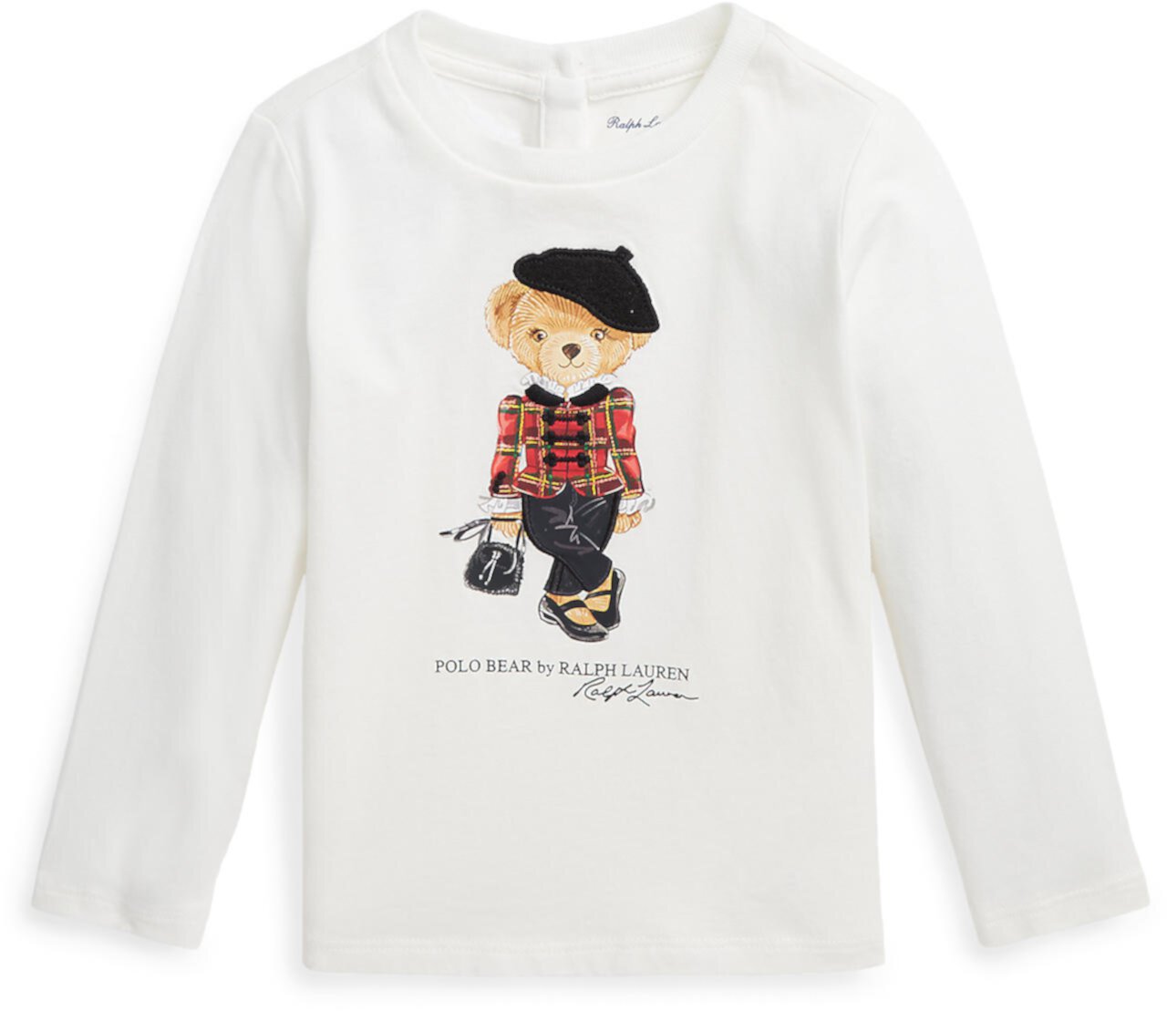 Трикотажная футболка Polo Bear с длинными рукавами (для младенцев) Polo Ralph Lauren