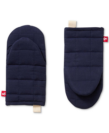 Quilted Solid-Color Oven Mitts, Set of 2 Hedley & Bennett