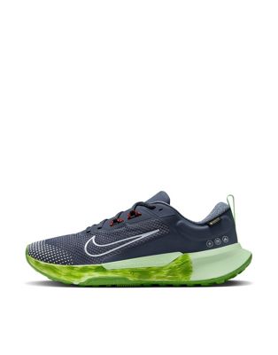  Кроссовки для бега Nike Juniper Trail 2 GORE-TEX в цветах темно-синего и зеленого Nike