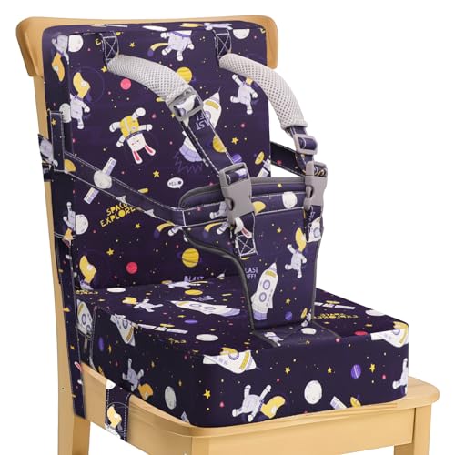 Сиденье-подставка для кухонного стула за столом — ремни сиденья для малышей Высокая спинка из полиуретана Легкость очистки Прочное сиденье-подставка для обеденного стола для детей CAVWVTYU