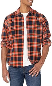 GAP Men's Long Sleeve Untucked Button Down Flannel Shirt Gap