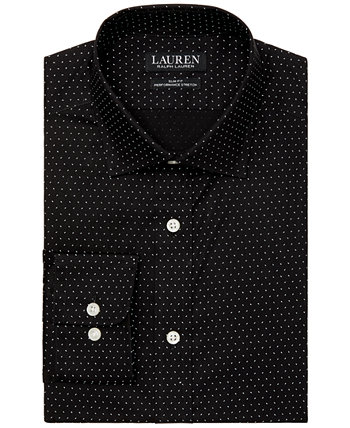 Мужская приталенная классическая рубашка из эластичного материала без железа Ralph Lauren